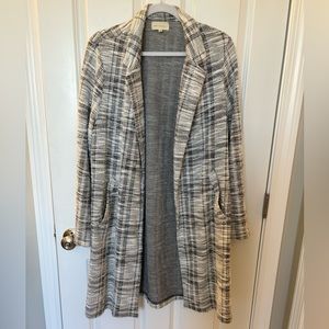 🌺Melloday (XL) Black & White Long Duster Coat🌺